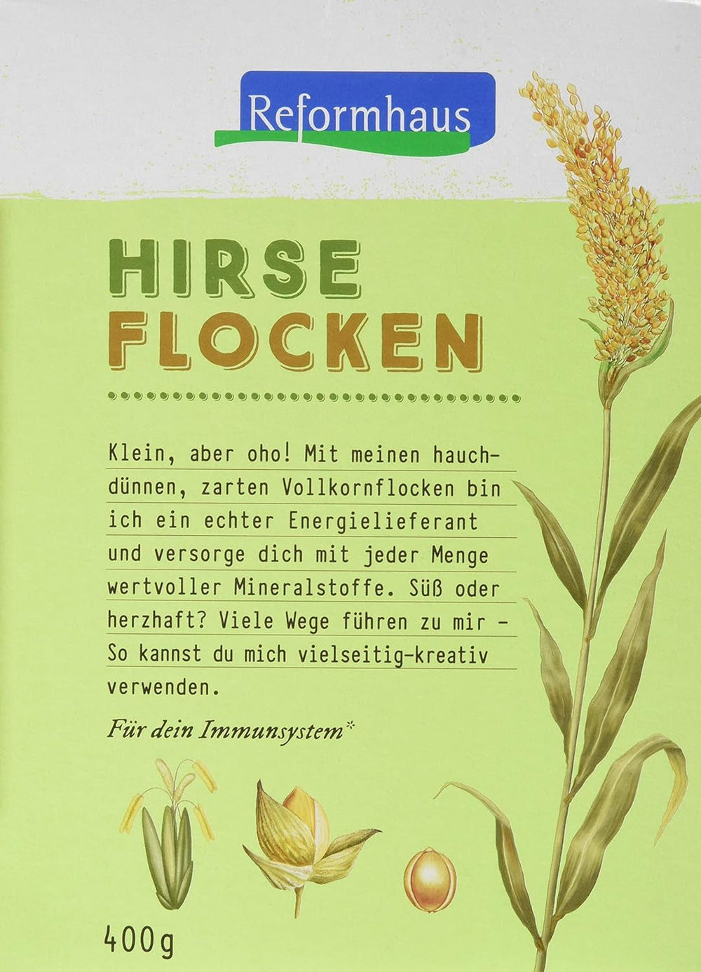 Hirse-Flocken Bio, 6Er Pack (6 X 400 G) Cereale Naty Shop Default Title