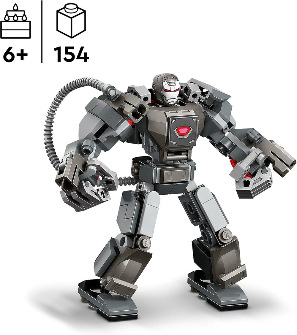 LEGO Marvel War Machine Mech, jucărie construibilă pentru supereroi cu 3 împușcătoare pentru copii, figură de acțiune legendară din MCU, cadou pentru băieți și fete de la 6 ani 76277 Seturi de constructie Besuche den LEGO-Store