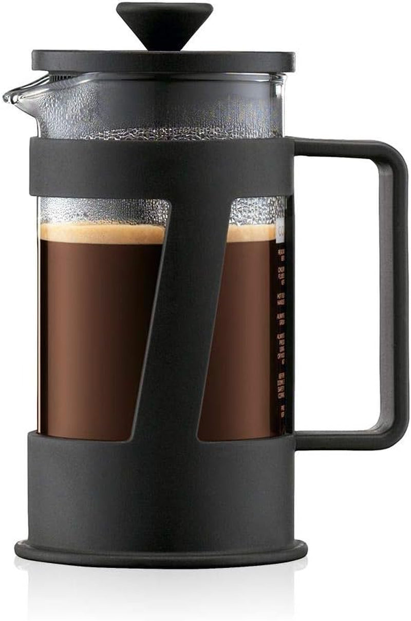 Cafetieră Bodum CREMA (sistem French Press, filtru permanent din oțel inoxidabil, capac de siguranță, 0,5 litri) neagră