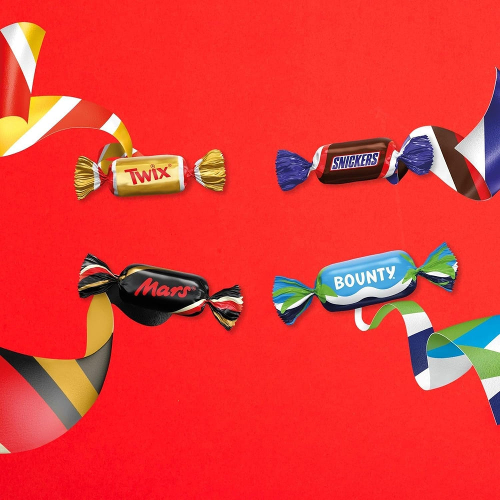 Mix de miniaturi, Mars, Snickers, Bounty & Twix, Batoane clasice în format mini, 296 Batoane, 3Kg Bomboane de Ciocolata Naty Shop