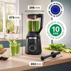 Vitapower Stabmixer, Serie 6, 1.800 W, 6 Programme, Prospeed Klingen, Tritan™-Krug, Schwarz, MMB6652B Bucatarie Naty Shop