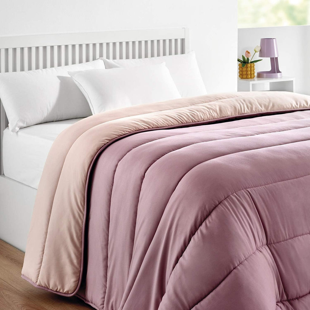 Pikolin Home - Plapumă reversibilă 300 G - Umplutură nordică bicoloră - Pentru pat 90 - confortabilă, caldă, respirabilă, verde, 150 X 220 cm Plapumi si pilote Naty Shop