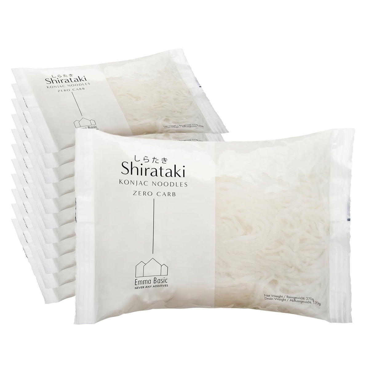 - Shirataki Konjak Nudeln 12x270g | Vegan | Gluten-frei