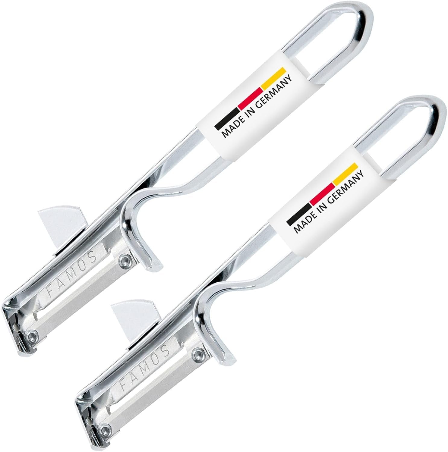 Westmark 106122E1 Peeler, lamă din oțel cromat, inoxidabil Peeler Naty Shop Famos, 2 Stück