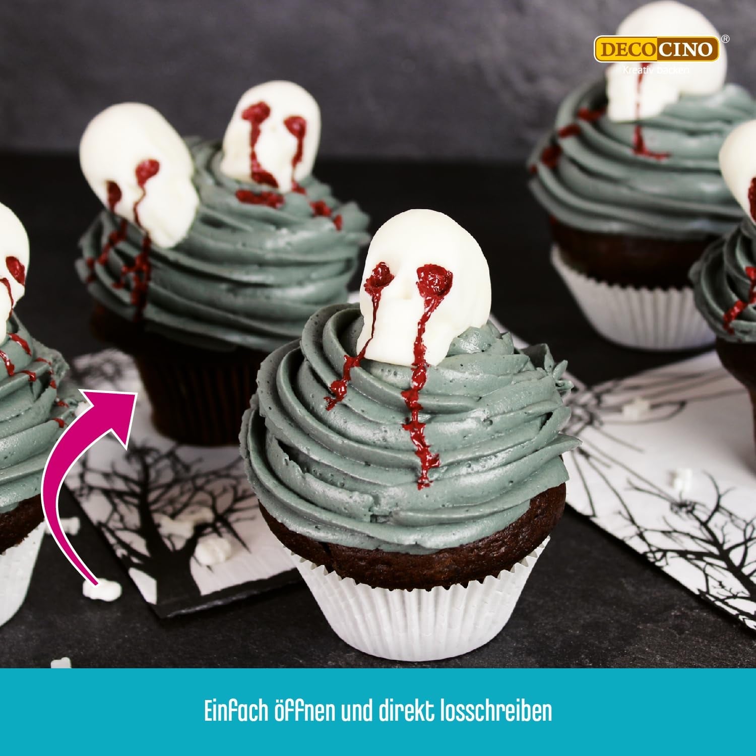 Decocino Inscripționare Zahăr în Roșu – Inscripționare Colorant Alimentar – Tub Practic pentru Etichetarea Fondantului și Glazurii – Decorațiuni de Coacere pentru Torturi, Torturi și Cupcakes! (Pachet de 2)