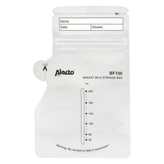 BF100 Pungă de depozitare pentru lapte matern - Pungă pentru lapte matern - capacitate 220 Ml - 100 bucăți - Transparent Accesorii Hrana si Alaptare Bebe Naty Shop