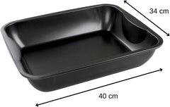 Zenker Xxl-Brat- Und Auslaufform (40 X 8 X 34 Cm) SPECIAL COOKING, Rechteckige Ofenform Mit Antihaftbebeschichtung, Backblech Für Krosse Braten & Saftige Aufläufe (Farbe: Schwarz), Menge: 1 Stück Matrite si tavi pentru copt Naty Shop