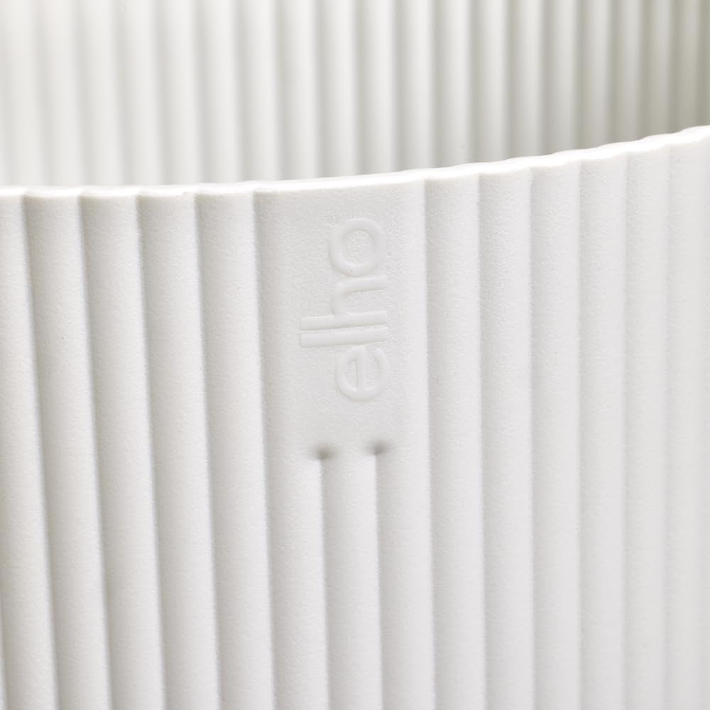 elho Vibes Fold Orchid High 12.5cm – Ghiveci pentru orhidee de interior – Ghivece de flori de interior – Plastic 100% reciclat – Alb/Alb mătăsos