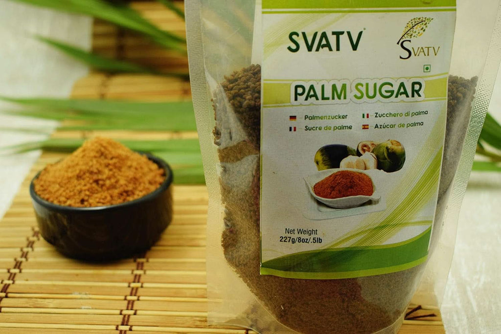 SVATV Pudră de zahăr brun de palmier, 227 grame Indulcitori Naty Shop