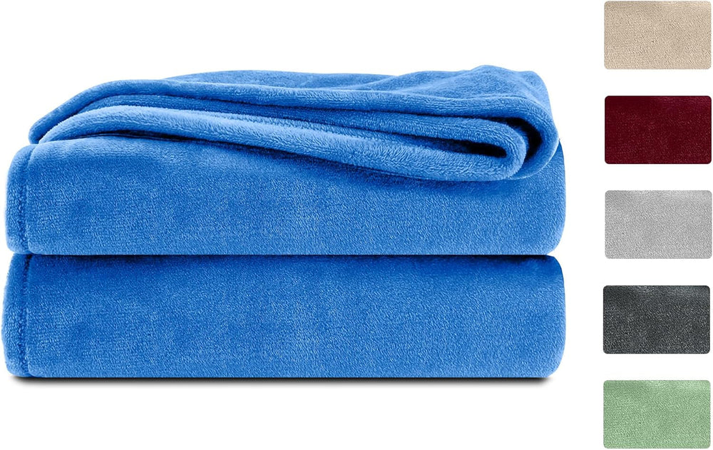 Komfortec pătură pufoasă, pătură confortabilă, pătură fleece, certificată Oeko-Tex, super moale, 150X200 Cm, 260 G/M², bej Paturi si Cuverturi Besuche den Komfortec-Store Albastru 150 X 200 Cm