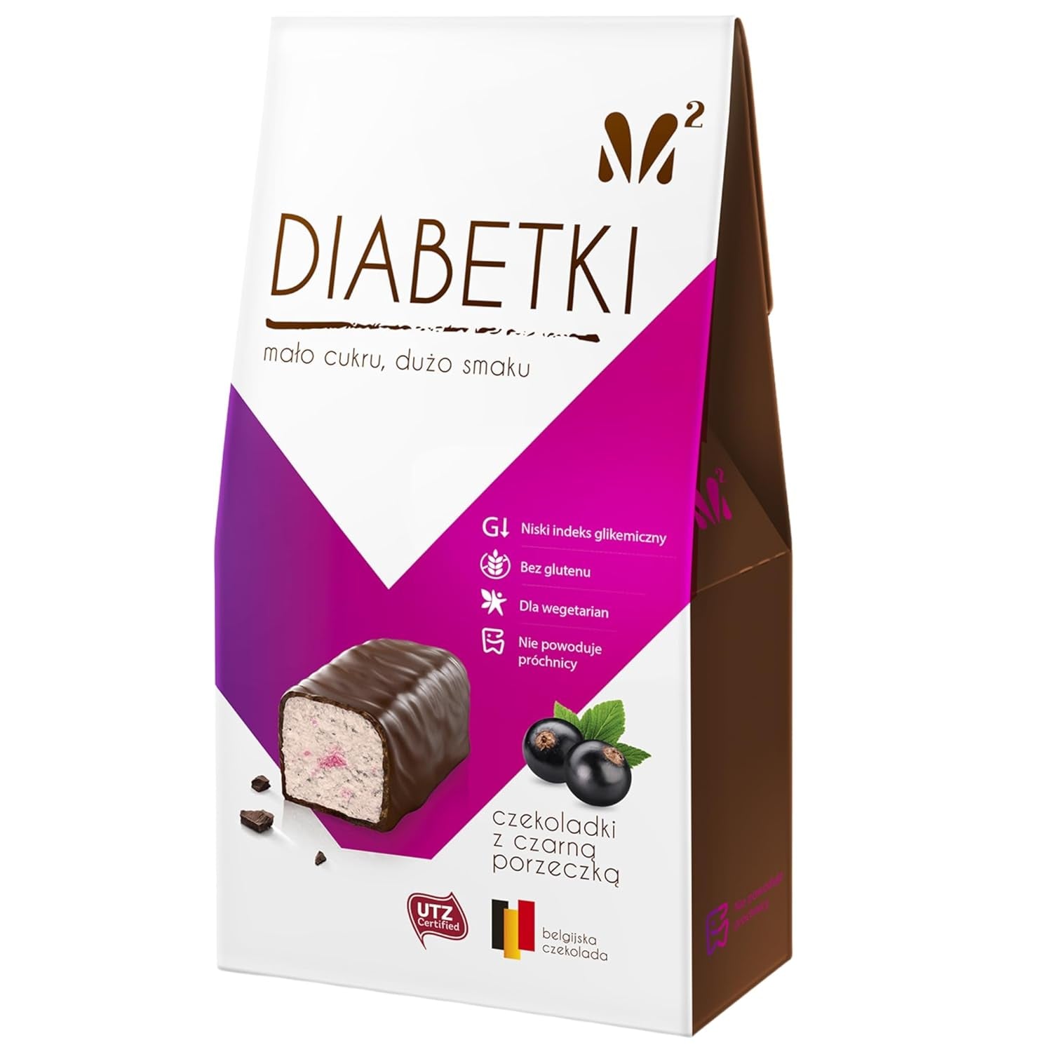 Praline cu alune DIABETKI, ciocolată fără zahăr, dulciuri delicioase pentru consumatori conștienți și diabetici, gustări fără gluten și vegetariene 100g