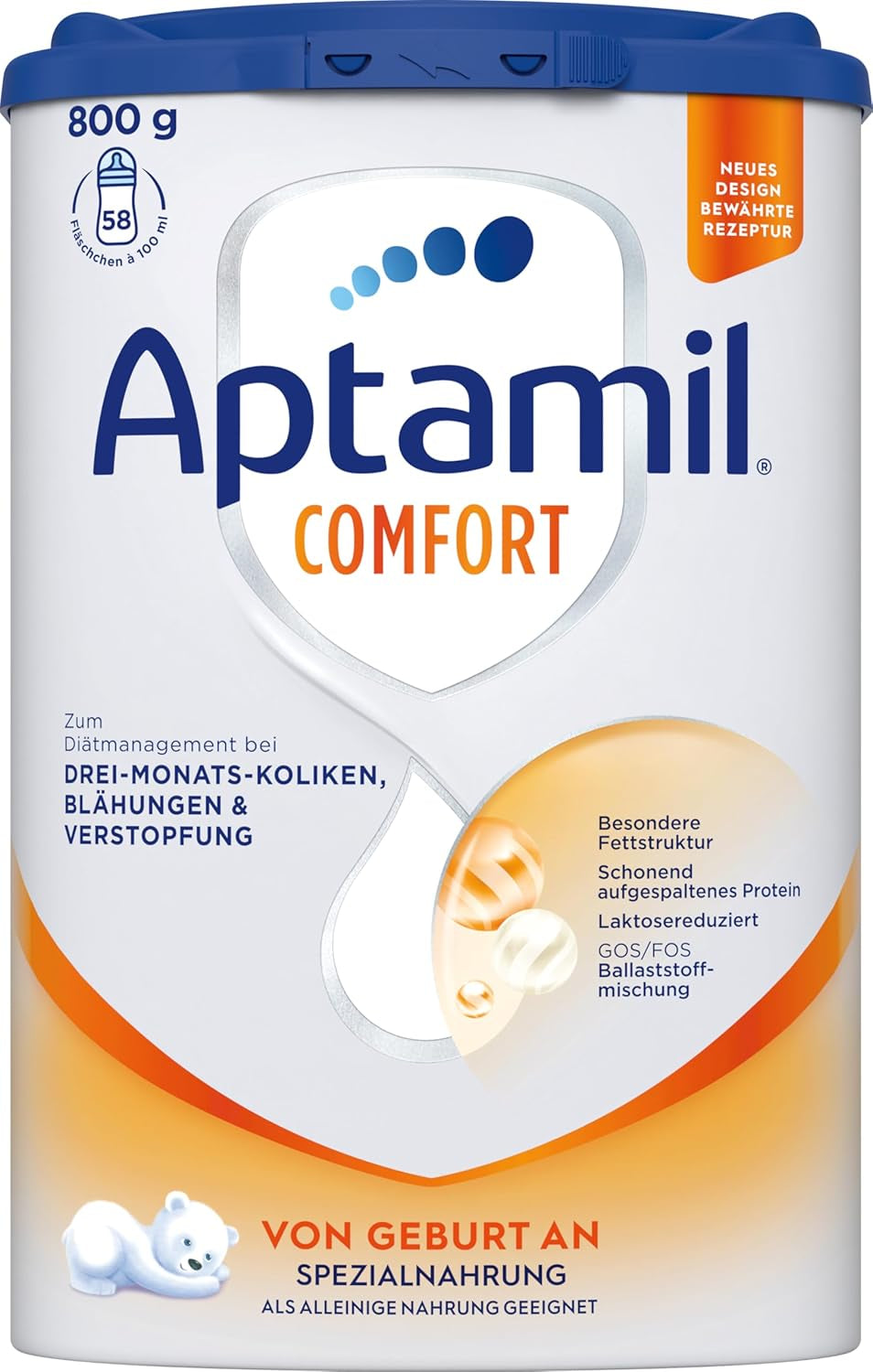 Aptamil Comfort - Formulă specială de la naștere - 1 x 800 g