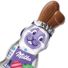 Milka Iepuraș Zâmbitor Ediție Alpine Milk Design – Ciocolată de Paște cu 3 modele diferite – 24 x 45g
