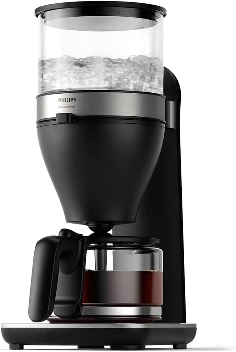 Espressor Philips cu filtru – capacitate de 1,25 litri, până la 15 cești, Boil & Brew, negru/argintiu (HD5416/60)