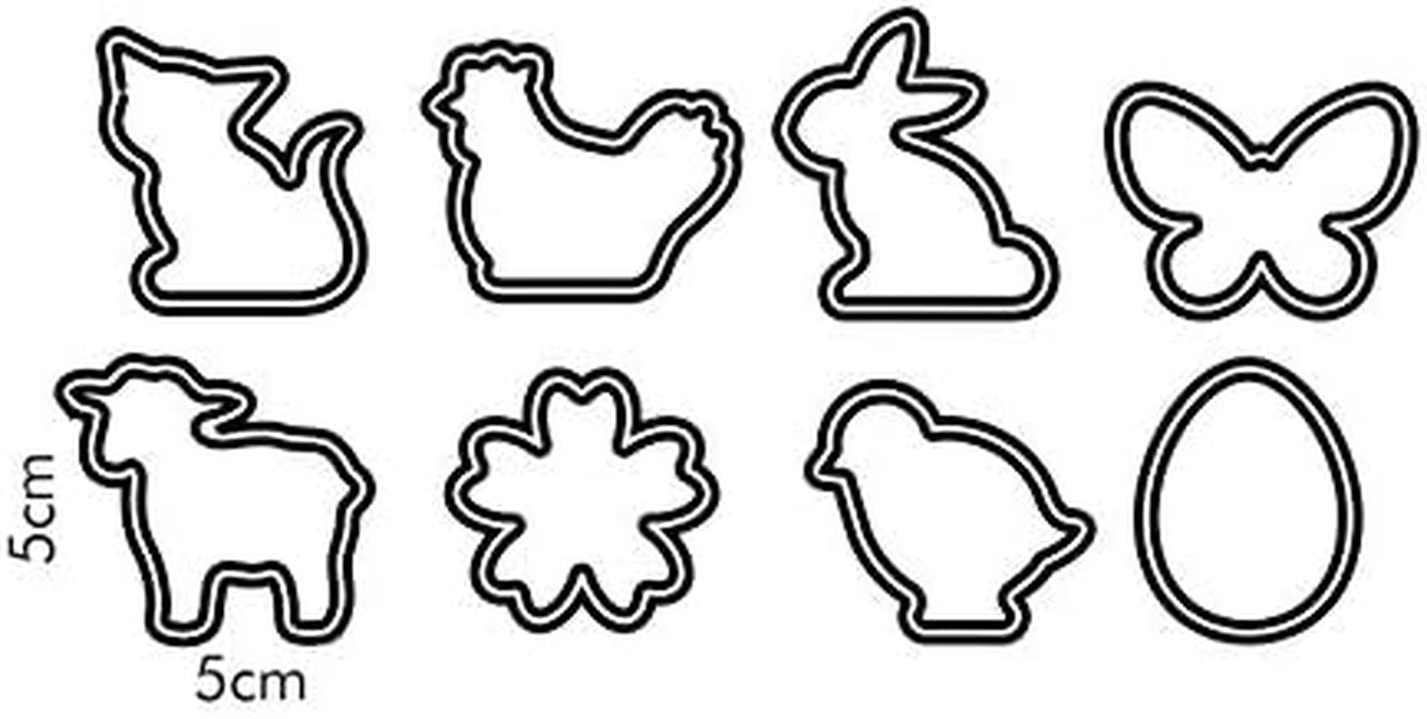 Forme de biscuiți de Paște Tescoma DELÍCIA, 8 buc.