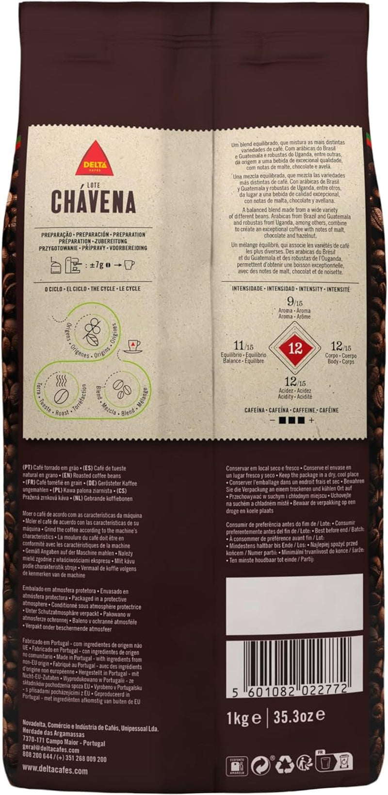 Cafea Delta Original, boabe întregi, 1 kg