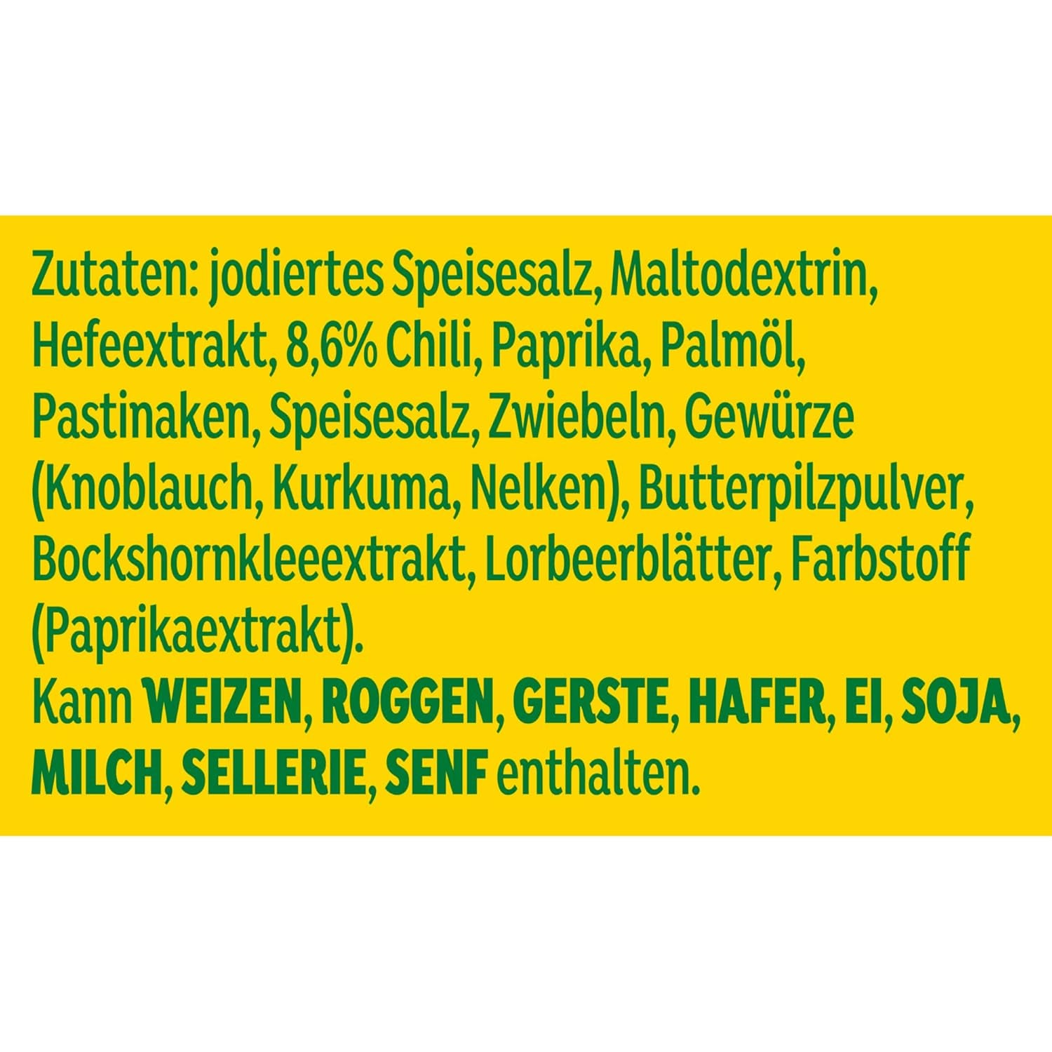 Knorr Würzmischung Chili Aromat für schnelle Gerichte zum Würzen und Verfeinern von Pommes, Pasta, Gemüse und mehr 90 g