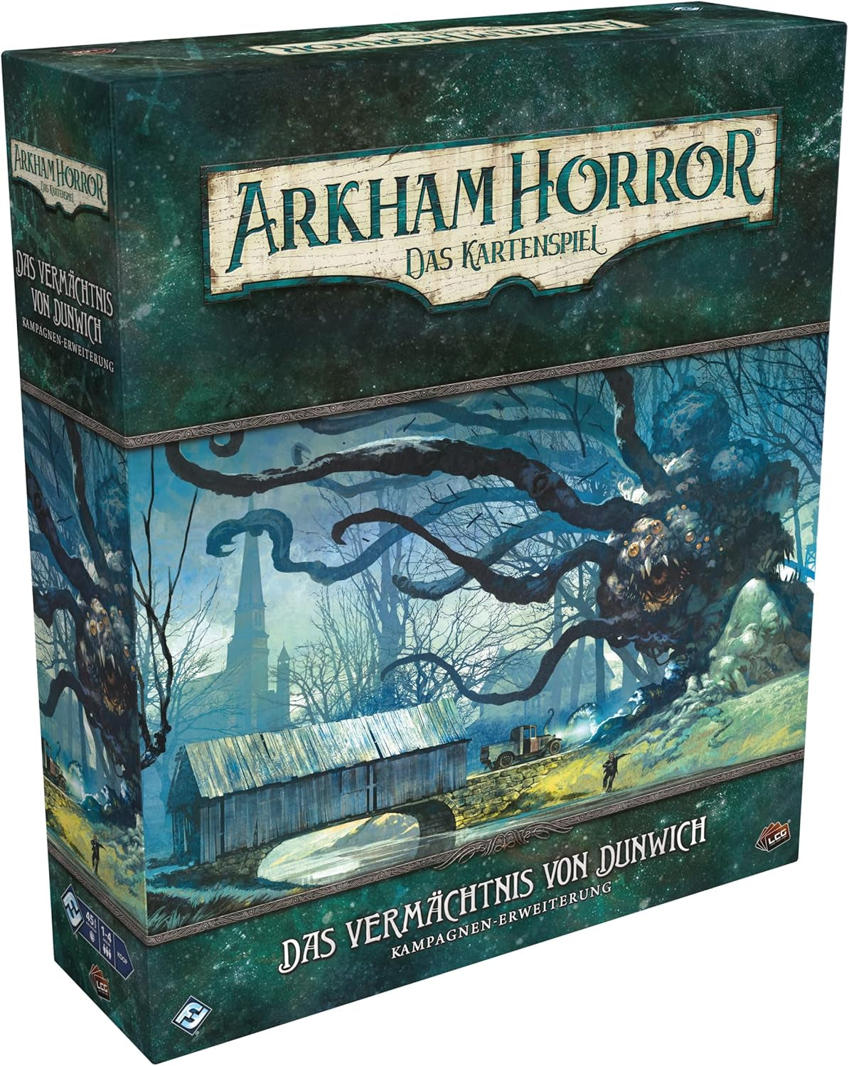 Fantasy Flight Games, Arkham Horror: LCG, Joc de bază, Joc pentru experți, Joc de cărți, 1-4 jucători, Vârste 14+, 45+ minute, Germană, Multicolor, Colorat