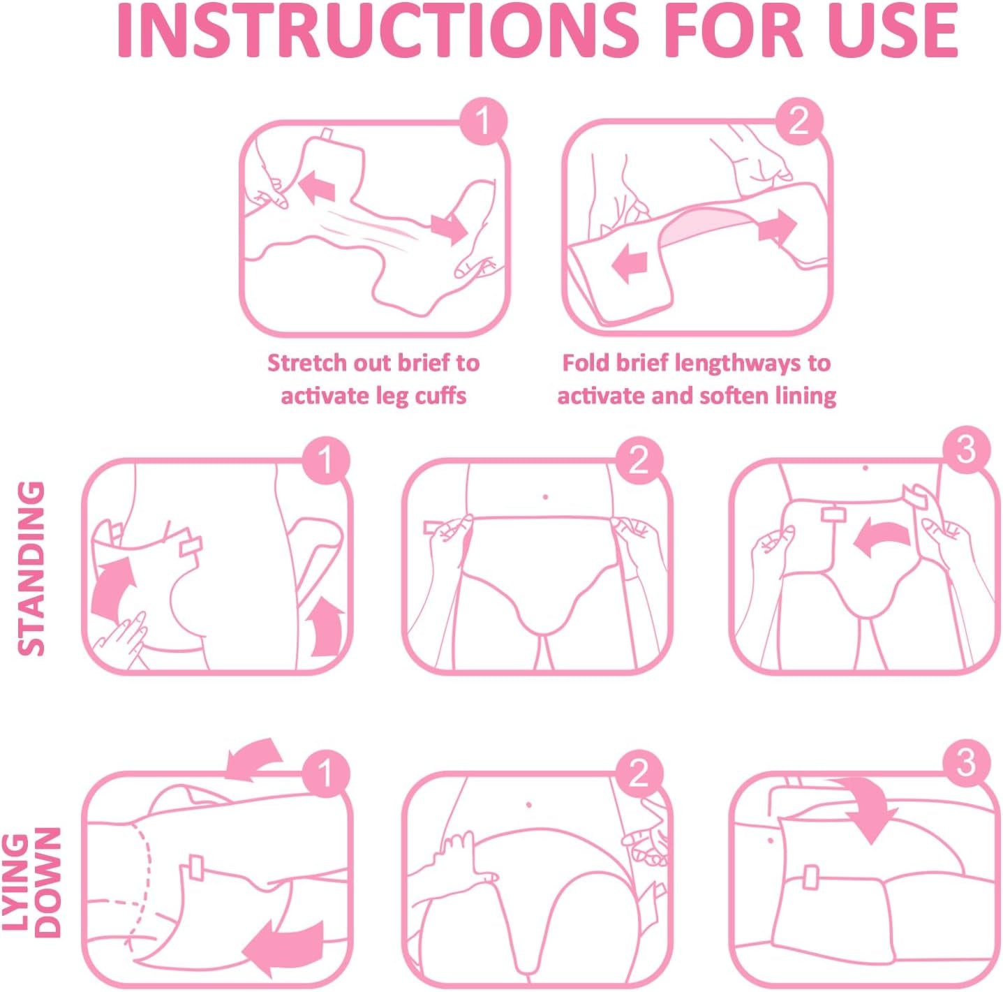 Scutece imprimate pentru adulți, 5500-5800 ml, pachet de 2 - Blushing Baby (M)