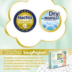 Pantaloni Premium, mărimea 7, cu filtru ultra-moale, XL Plus (15-25 kg), 28 bucăți