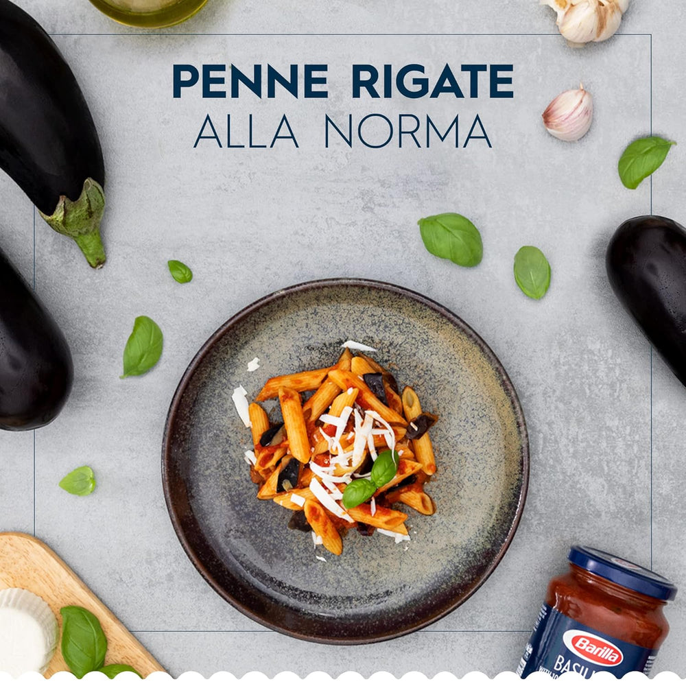 Paste Barilla Classic Penne Rigate Nr. 73 din grâu dur de înaltă calitate, întotdeauna al dente (1 x 500 g)
