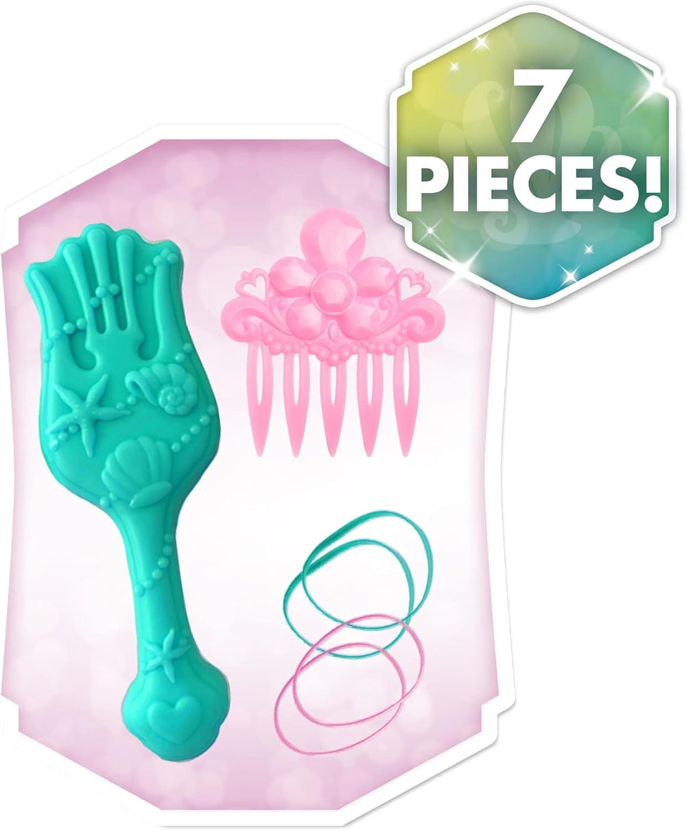 Disney Princess 20 cm Ariel Frisierkopf mit Zubehör, 7-teilig, rotes Haar, Kinderspielzeug ab 3 Jahren von Just Play