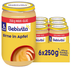 Früchte Birne in Apfel, 250g 6er Pack (6x250g)