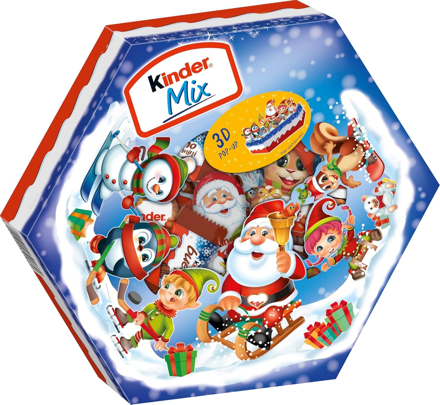Platou de Crăciun Kinder Mix – specialități delicioase de ciocolată din gama Kinder – 143g