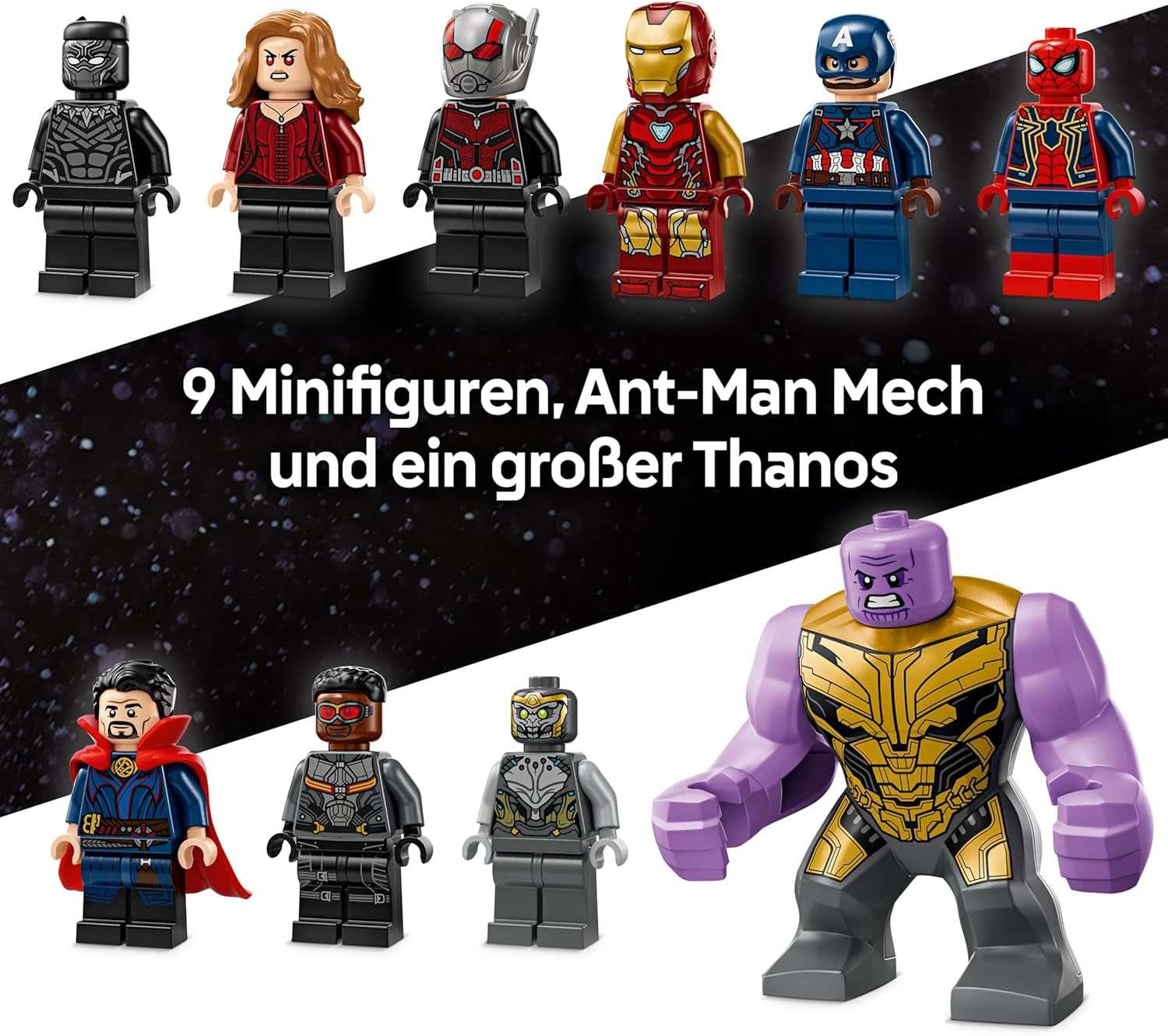 LEGO ǀ Marvel Avengers: Endgame Letzter Showdown - Bauspielzeug mit 10 Minifiguren, darunter Captain America, Iron Man, Black Panther & Dr. Strange - Kreatives Geschenk für Jungen und Mädchen 76323