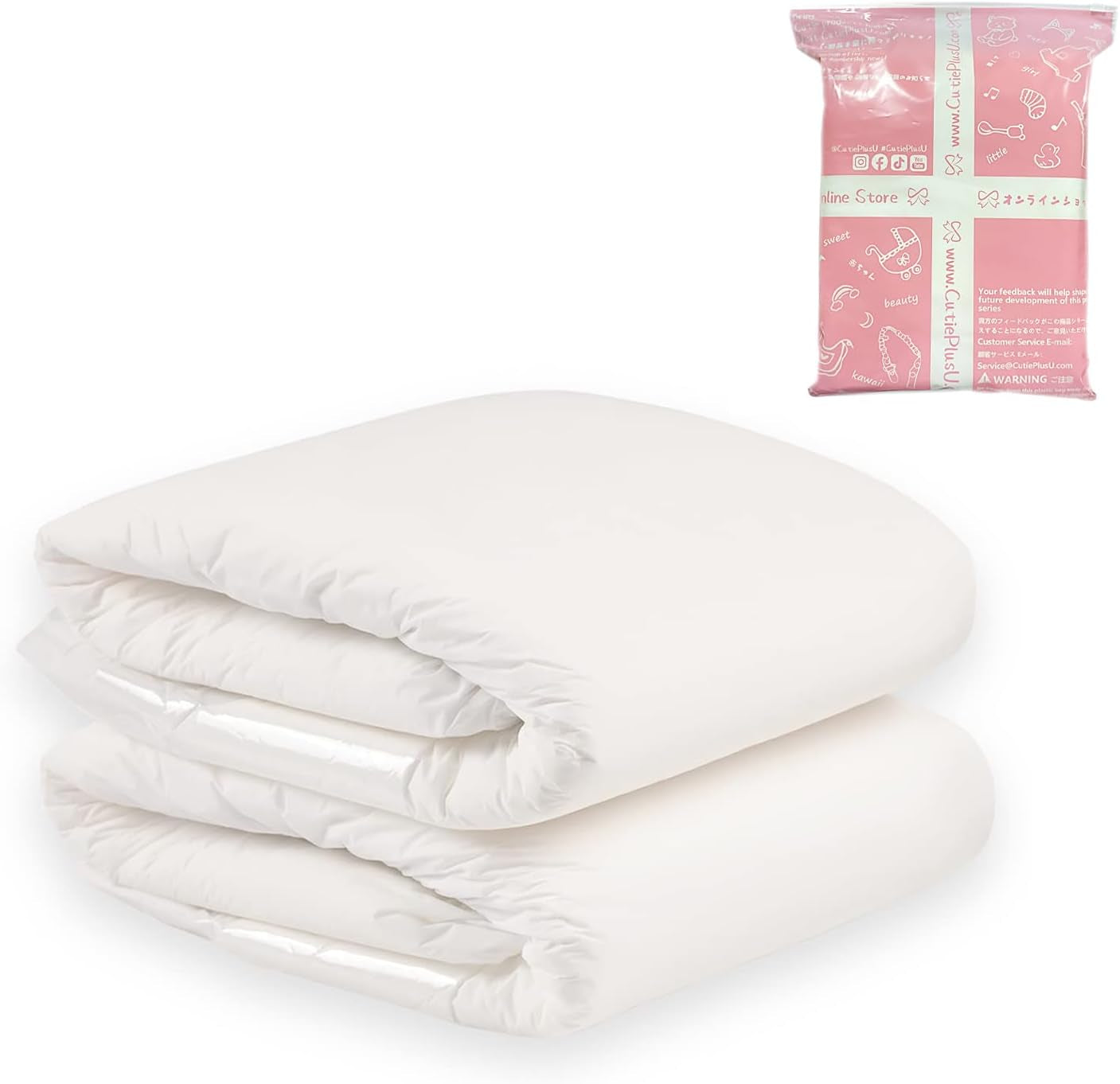 Scutece pentru adulți CutiePlusU, suprafață uscată, absorbție maximă peste noapte, scutec de incontinență de unică folosință – albastru, roz, alb, 3 bucăți (medii 71-96 cm)