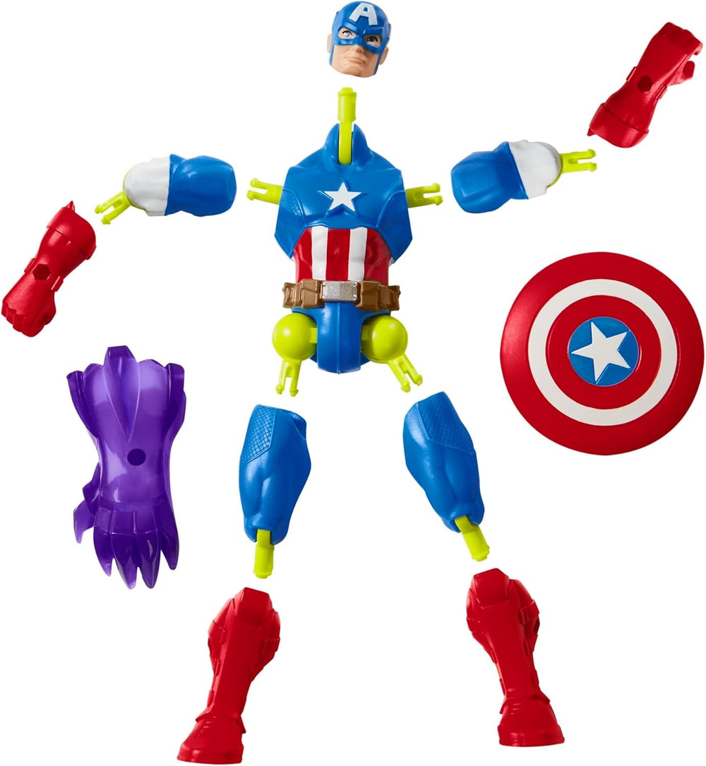 Mixmashers Marvel Captain America Avengers Mix-And-Match Action Figure & Accesorii Action figures Naty Shop