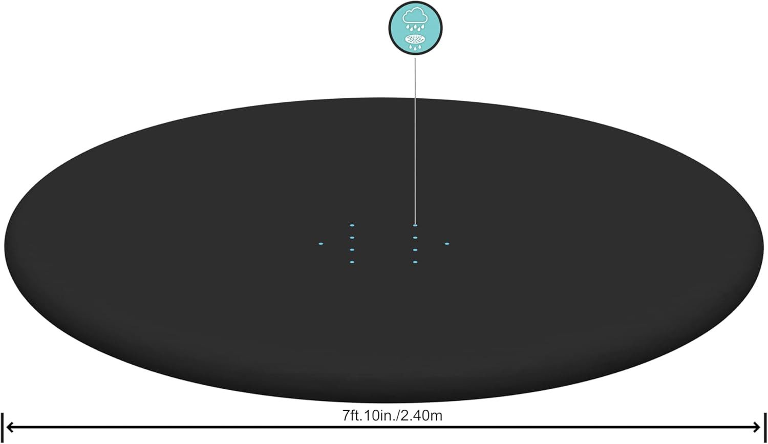Prelată Bestway din PVC Ø 240 cm, neagră, rotundă