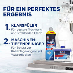 Detergent pudră Finish Classic - Detergent pentru mașină de spălat vase fără fosfați - Pachet mare de 6,5 kg (5 x 1,3 kg) Detergenti Bucatarie Naty Shop