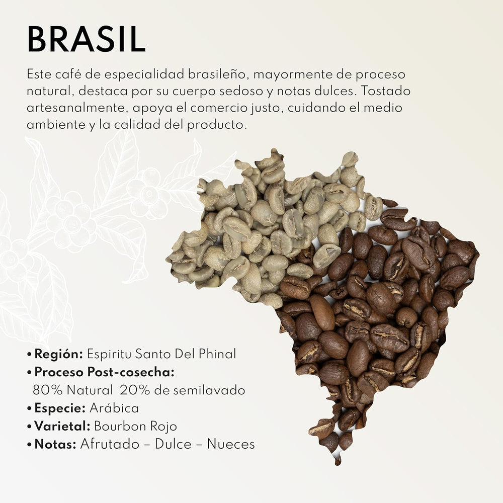 Boabe de cafea speciale Boconó, Brazilia, 1 kg, Proces natural, Cafea din cereale, Arabica, Espresso, Presă franceză, Trasabilitate completă