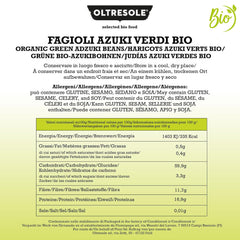 Fasole verde azuki organică, 5 kg, leguminoase uscate din culturi organice controlate, ideale pentru supe, salate și rețete vegane și vegetariene, pachet economic