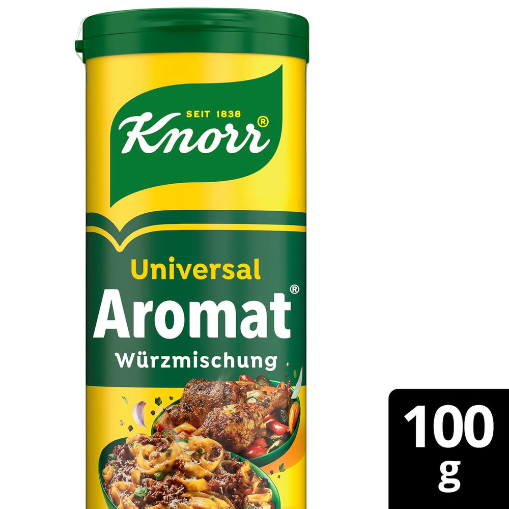Knorr Würzmischung Universal Aromat für schnelle Gerichte zum Würzen und Verfeinern von Fleisch, Gemüse, Saucen und mehr 100 g