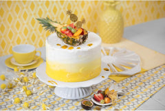 Separator de tort Kaiser Classic original, plastic, 31,5 cm, separator de tort pentru 14 sau 16 felii egale, separator de tort cu două fețe, alb