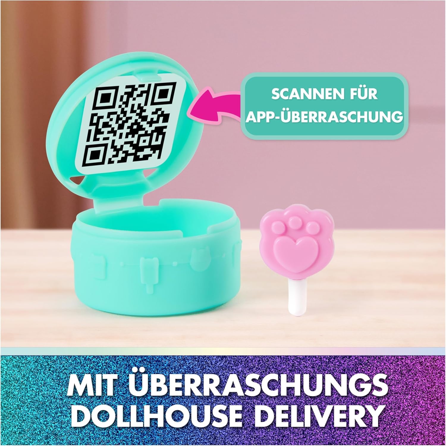 DREAMWORKS CASA DE PĂPUSI A LUI GABBY: FILMUL - „Balconul dulce al lui Kuchi”, set de joacă cu figurină și accesorii pentru casă de păpuși pentru copii cu vârsta de 3 ani și peste