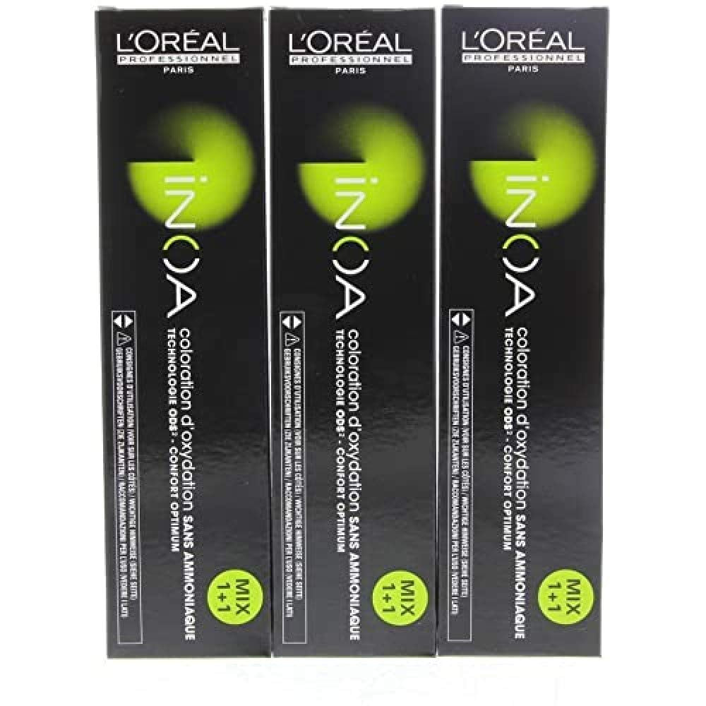 L'Oréal Professionnel INOA Colorație oxidativă fără amoniac 4 maro mediu, 1 pachet, (1x 60 ml)