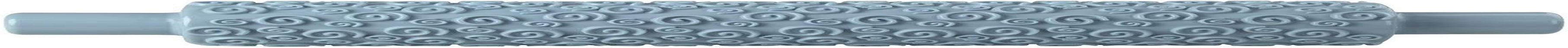 Rolă de embosat pentru fondant Zenker 31 cm CANDY, bețișor de aluat din plastic, rolă pentru decorarea produselor de patiserie cu zahăr, glazurii, fondantului, prăjiturilor (culoare: albastru gheață), cantitate: 1 bucată, 31 x 5 x 5 cm