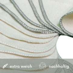 Avo + Cado - Pachet de 15 Provee de spălat reutilizabile pentru bebeluși ca înlocuitor pentru șervețele umede (culoare: gri) Mama si Copilul Naty Shop