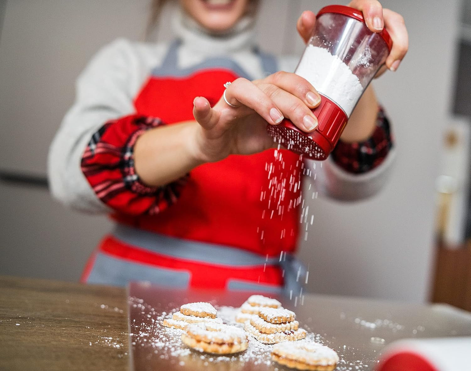 Râșniță de zahăr pudră GSD Household Appliances, roșie, pachet de 1