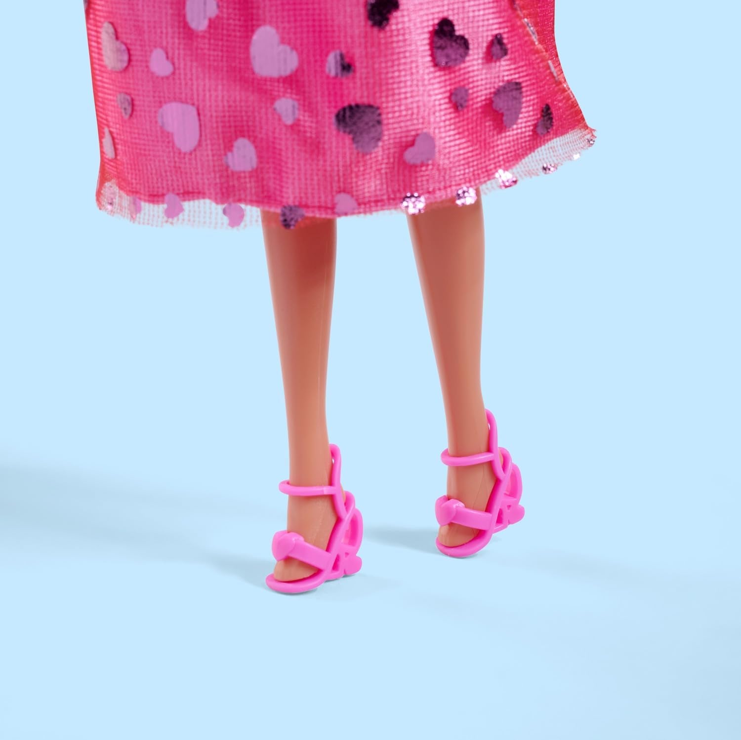 Simba Steffi Love Pink Love – Ankleidepuppe im pinken Glitzerkleid, inkl. Zubehör in Herzform, 29 cm groß, Modepuppe für kreatives Rollenspiel, für Kinder ab 3 Jahren
