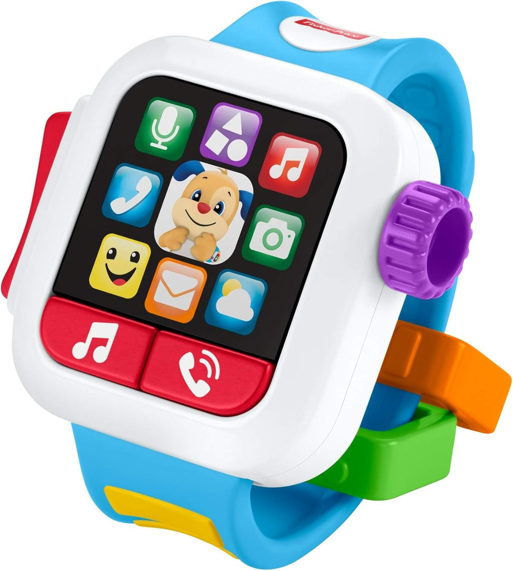 Fisher Price GJW10 GNK88 - Learning Fun Smart Watch, jucărie muzicală pentru bebeluși cu vârsta de peste 6 luni Jucarii Bebe Naty Shop Germania Multi