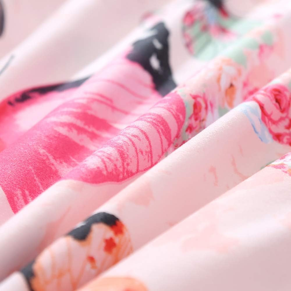 Ashanlan Mädchen Rosa Bettwäsche Schmetterling 135 X 200 Kinderbettwäsche Pink Bunt Butterfly 100% Mikrofaser Kinder Bettbezug Mit Kissenbezug 80X80 Naty Shop