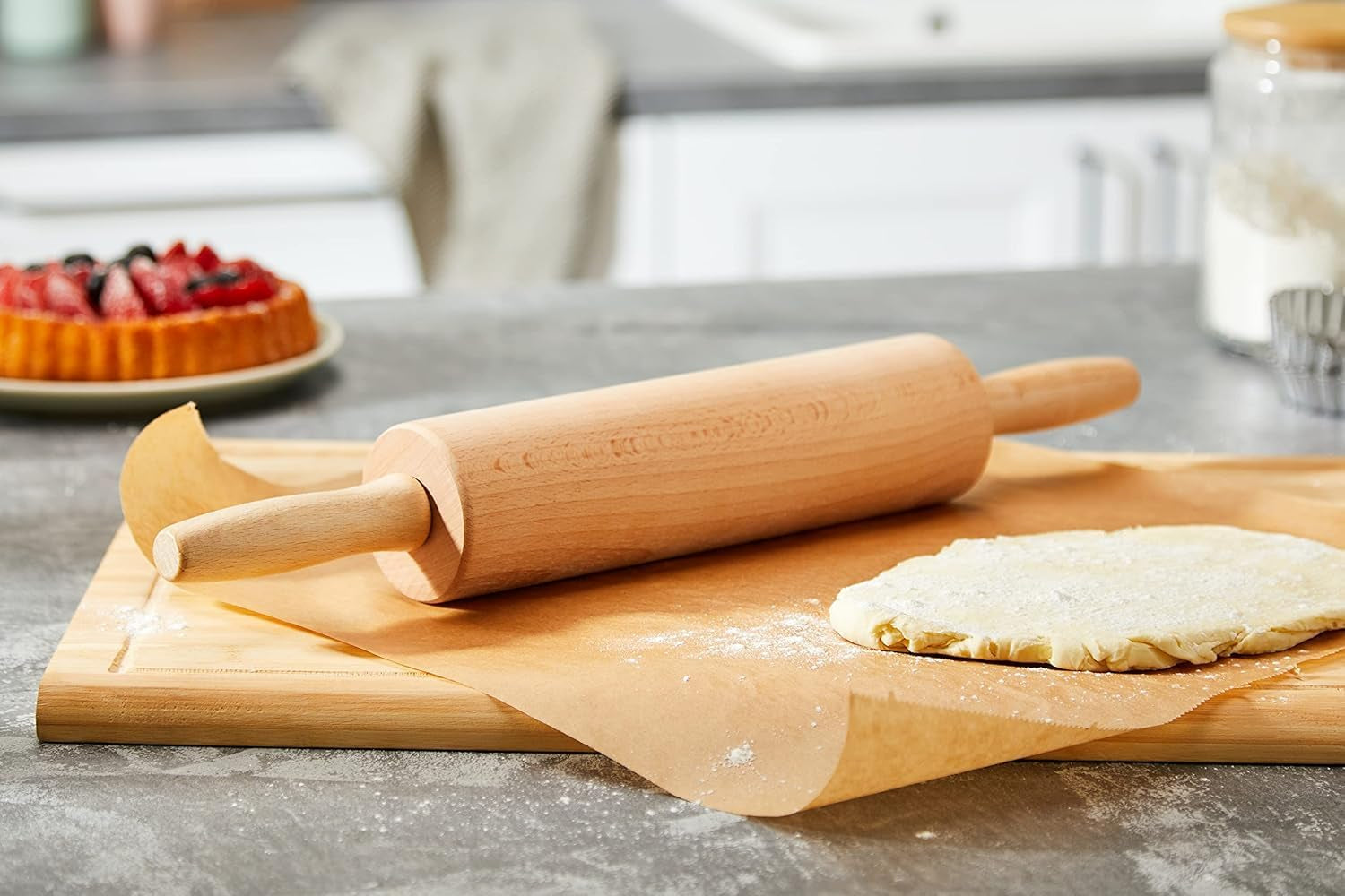 Sucitor/rolă de patiserie Westmark, din lemn de fag, lungime: 46 cm, lemn, Woody, maro deschis, 30012270