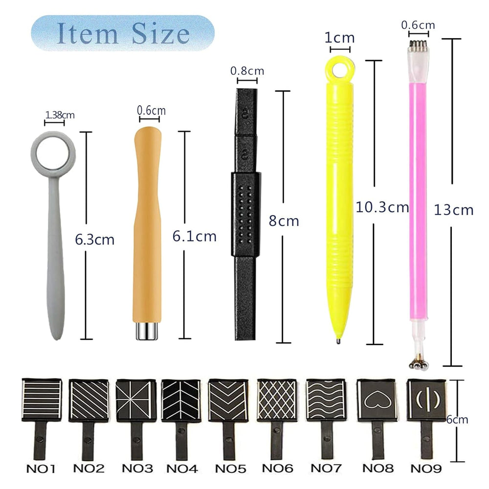 14 Stück Nail Art Werkzeug Magnetstift DIY Magic 3D Magnet Stick Set Verwendung Mit Cat Eye Gel Pulver Oder Nagellack - Magnetische Stift Katze Eye Pen Für Ideal Katzenaugen Magische Effekt