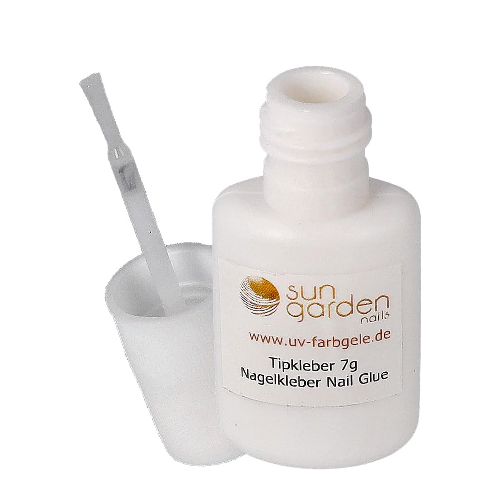 Gel transparent Sun Garden Nails monofazic 30ml + cutie cu 100 vârfuri + lipici pentru vârfuri 7ml
