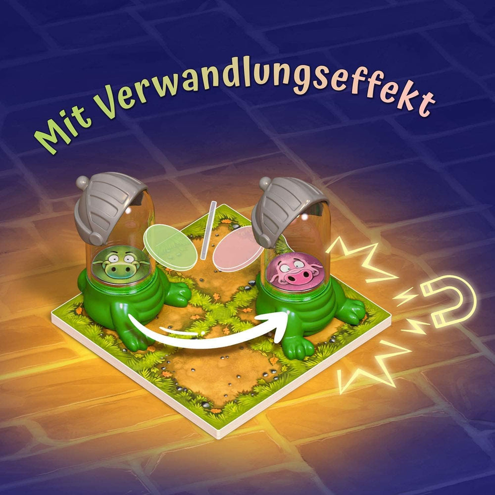 KOSMOS 681036 Raffi Raffzahn - Vânătoarea bijuteriilor, joc captivant pentru copii cu figurină magnetică de dragon, joc de societate pentru 2-4 copii cu vârsta de 6 ani și peste sau pentru întreaga familie