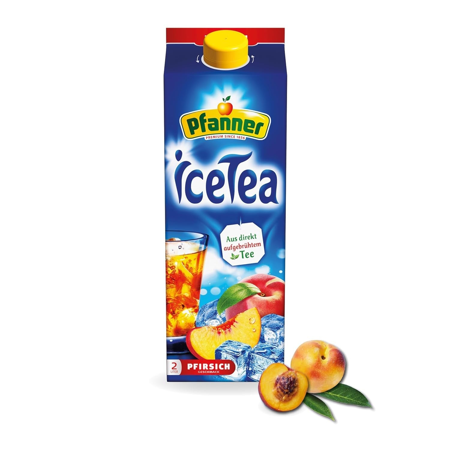 Pfanner Ceai rece cu lămâie albă și flori de soc – Pachet de 2 L - Ceai preparat direct cu suc de lămâie